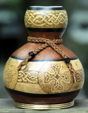 celtic knot gourd vase